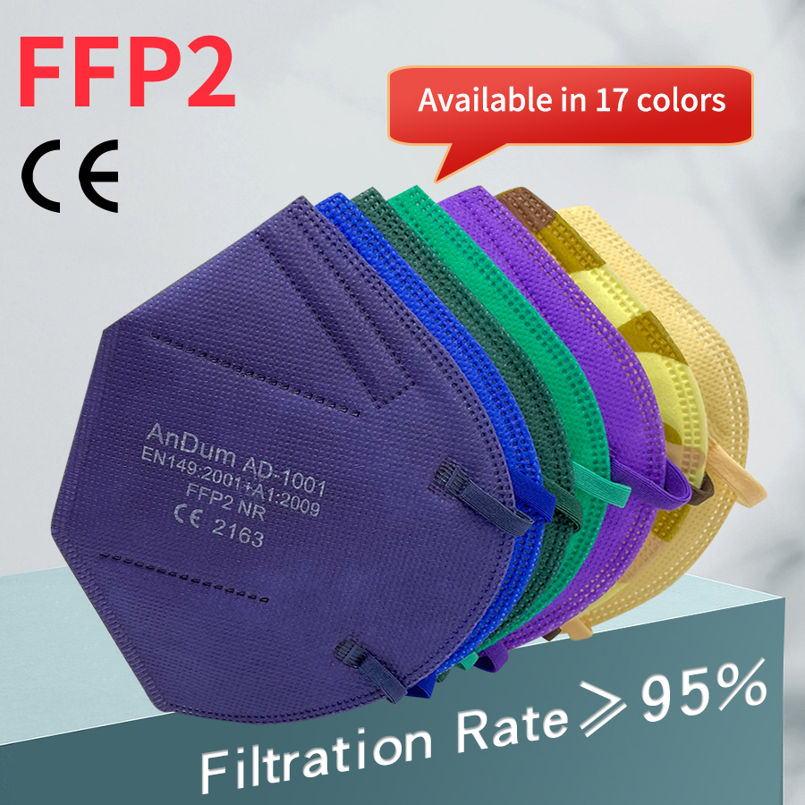 Respirator Half Face - 5PCS FFP2 Mask CE Approved Filtering
