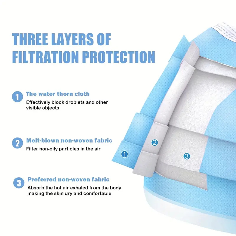 50/100Pcs Disposable Mask for  - Disposable Surgical Mask recension och pris