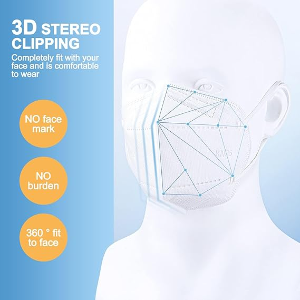 Disposable KN95 Respirator 50P - Face Mask Storage Box recension och pris