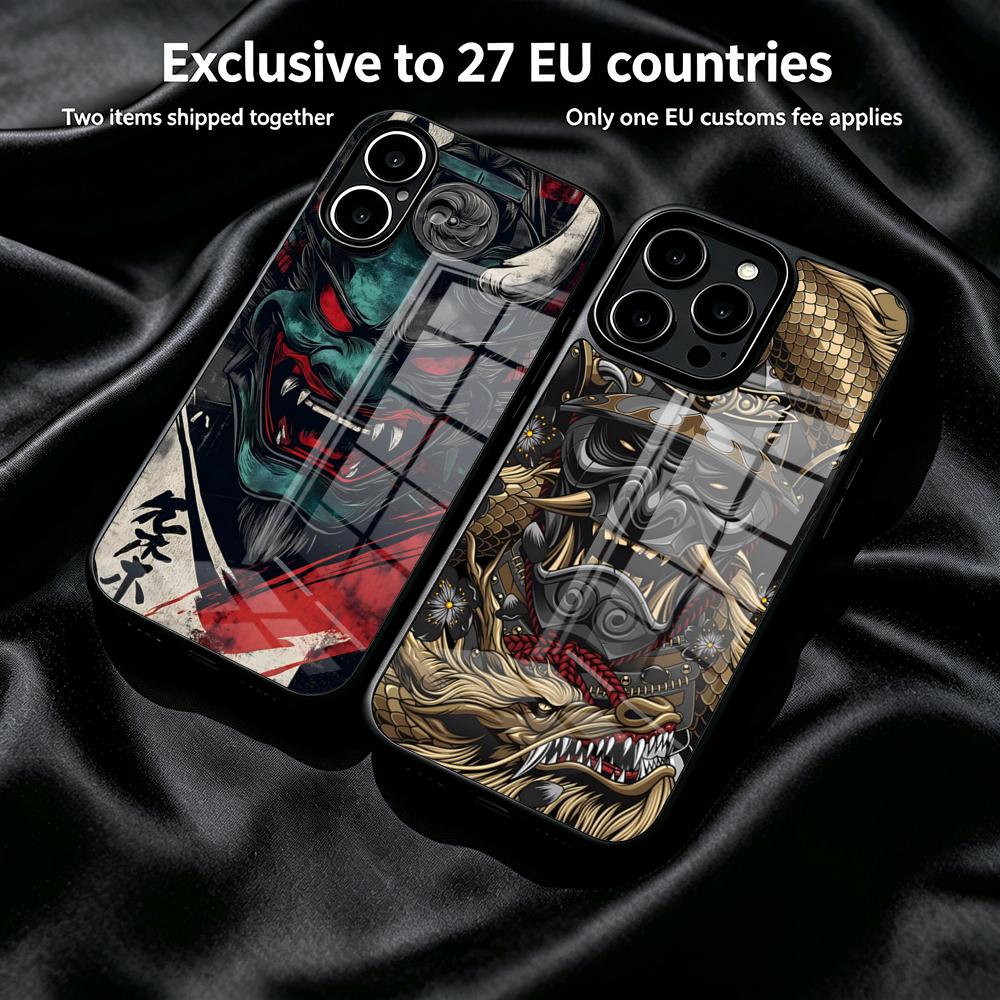 Oni Mask Samurai Phone Case Fo - Mask Case Hard Shell recension och pris