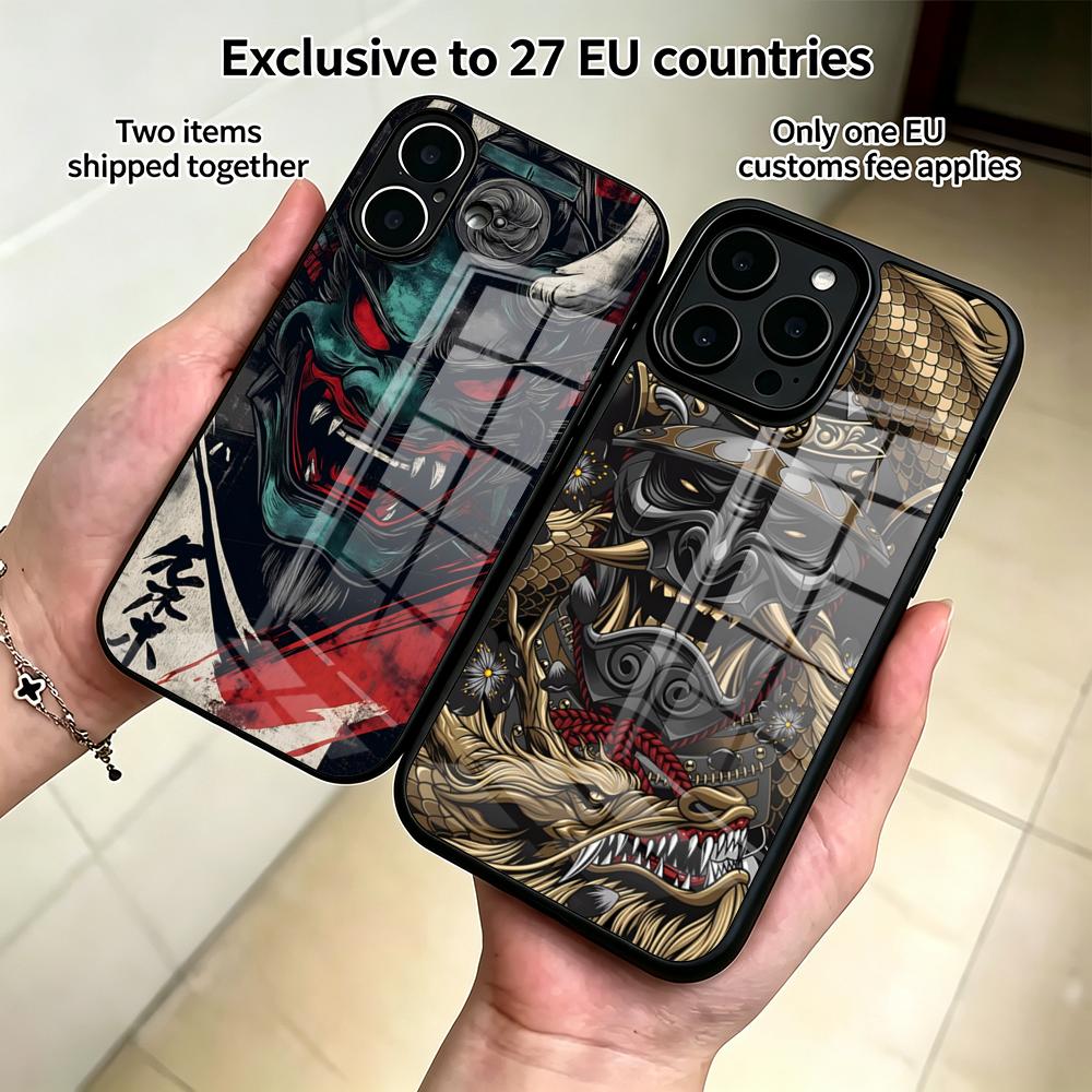Oni Mask Samurai Phone Case Fo - Mask Case Hard Shell recension och pris