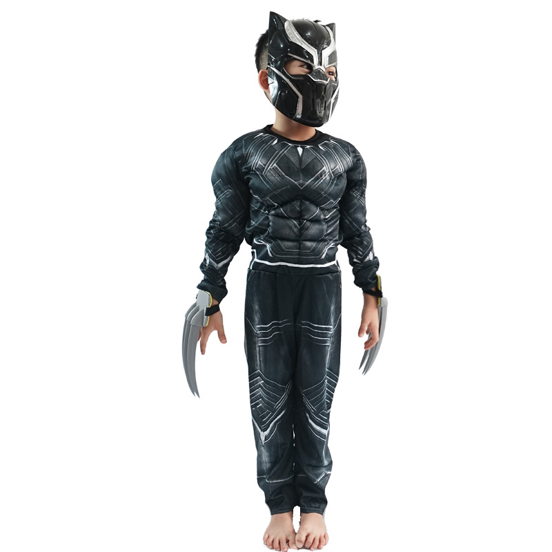 Anime Superhero Black Panther  - Black Face Mask Pack recension och pris