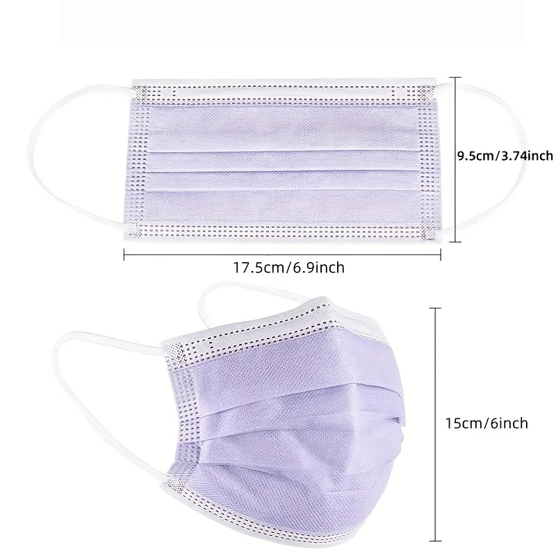 100Pcs Thick Purple Disposable - Disposable Surgical Mask recension och pris