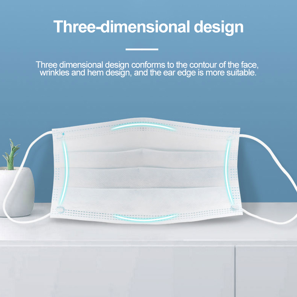 Disposable Nonwove 3 Layer mas - Disposable Surgical Mask recension och pris