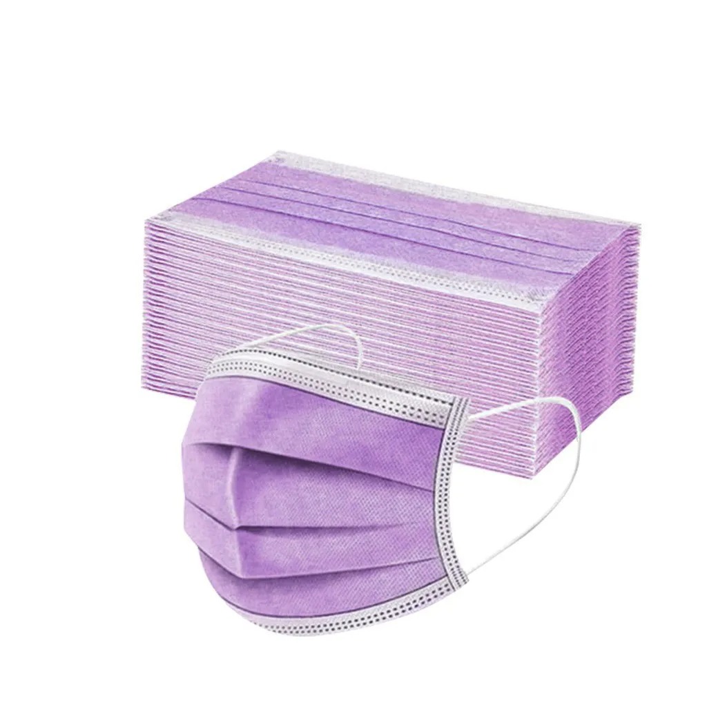 50PCS Women Man Solid Mask Dis - Disposable Surgical Mask recension och pris