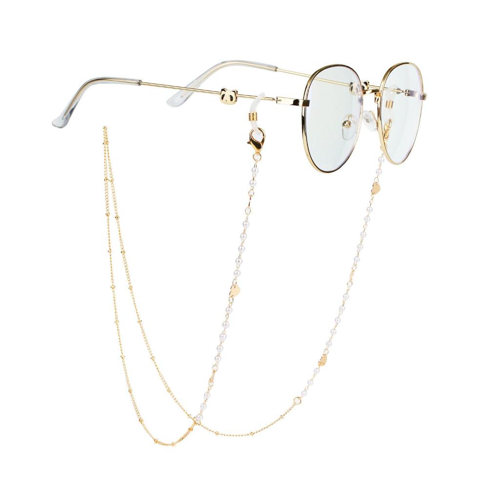 Jewelry Disc Metal Pearl Hangi - Mask Chain Holder recension och pris