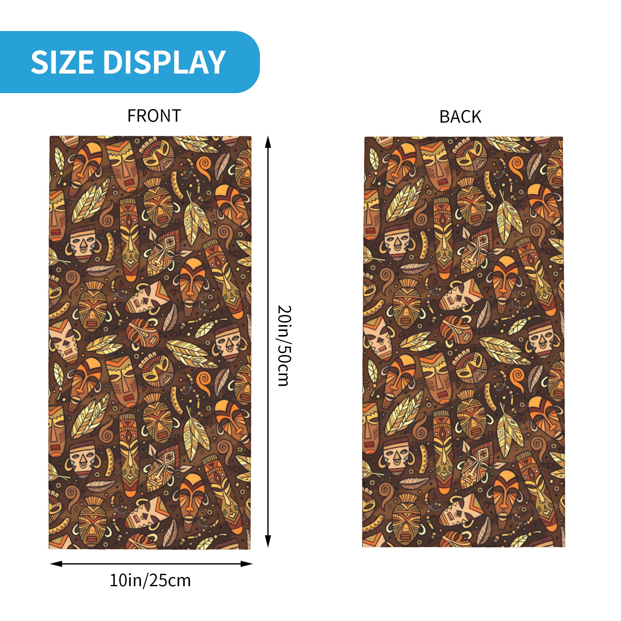Custom Tribal Mask Pattern Ban - Neck Gaiter Face Cover recension och pris