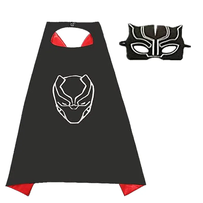 Superhero Mask Cape Set, Black - Black Face Mask Pack recension och pris