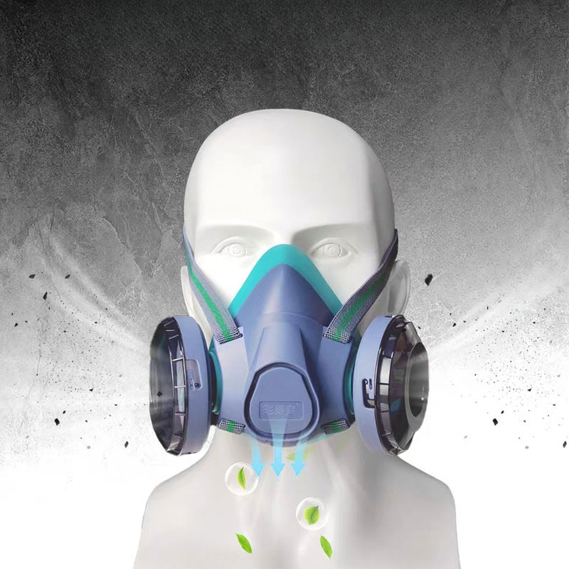 Dual Filter Silicone Half Face - Respirator Half Face recension och pris