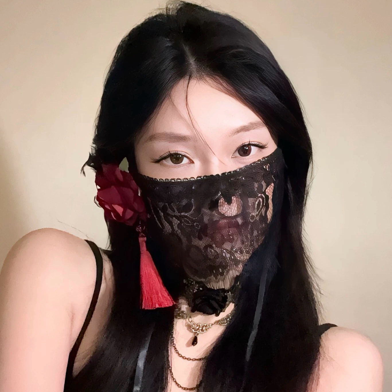 2026 New Black Flower Half Fac - Respirator Half Face recension och pris