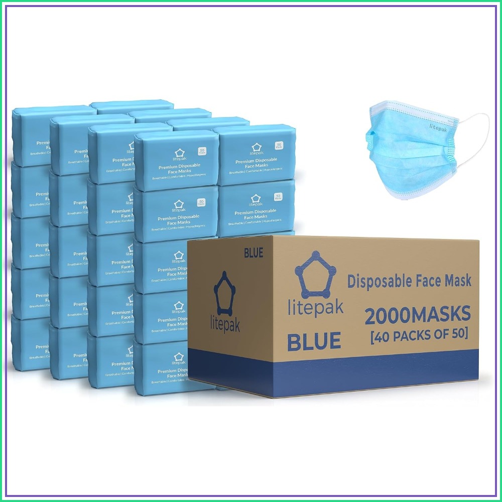 2,000pcs Disposable Face Masks - Disposable Mask Blue recension och pris