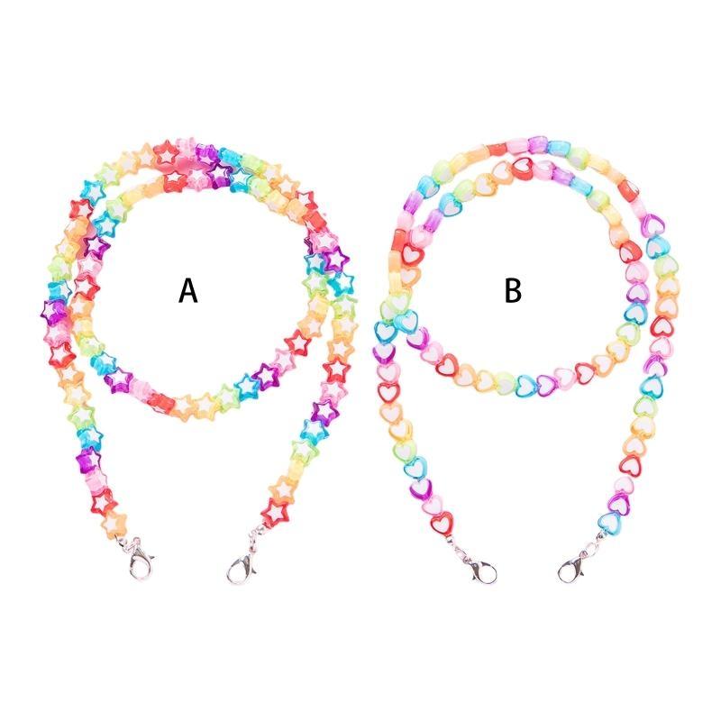 A52E Kids Acrylic Rainbow Colo - Mask Chain Holder recension och pris