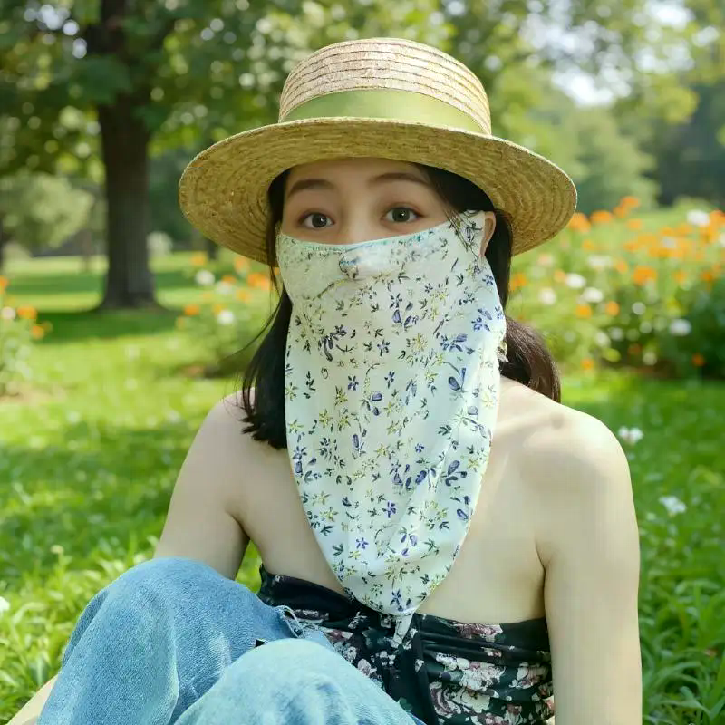 Flowers Summer Sunscreen Mask  - Kids Face Mask recension och pris