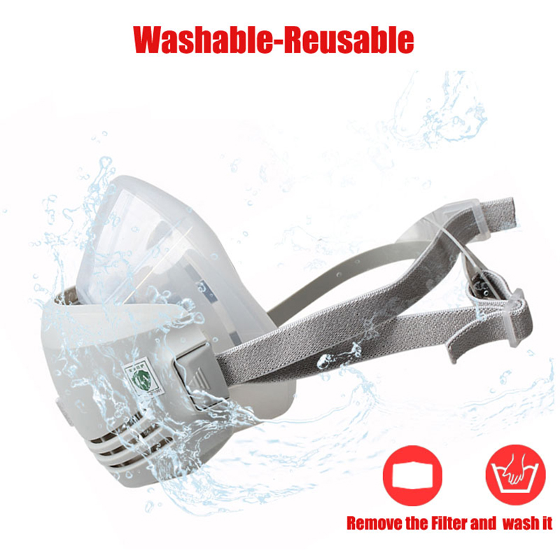 Silicone Dust-proof Gas Mask R - Cloth Face Mask Washable recension och pris